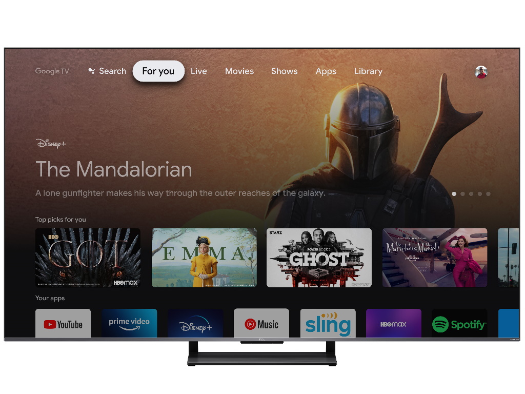 TCL 75"C735 4K QLED TV-Google TV 144Hz-