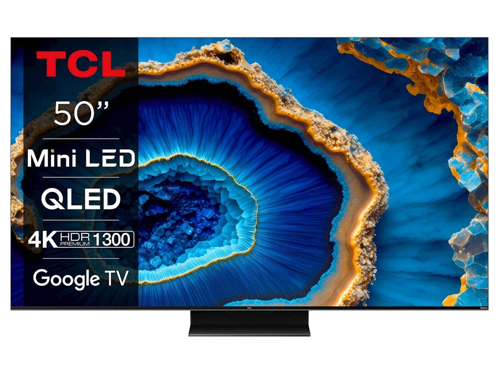 TCL 50"C805 QD-Mini LED 4K TVGoogle TV; DMI 2.1 ALLM 144Hz;144Hz Motion Clarity Pro; Dolby Atmos