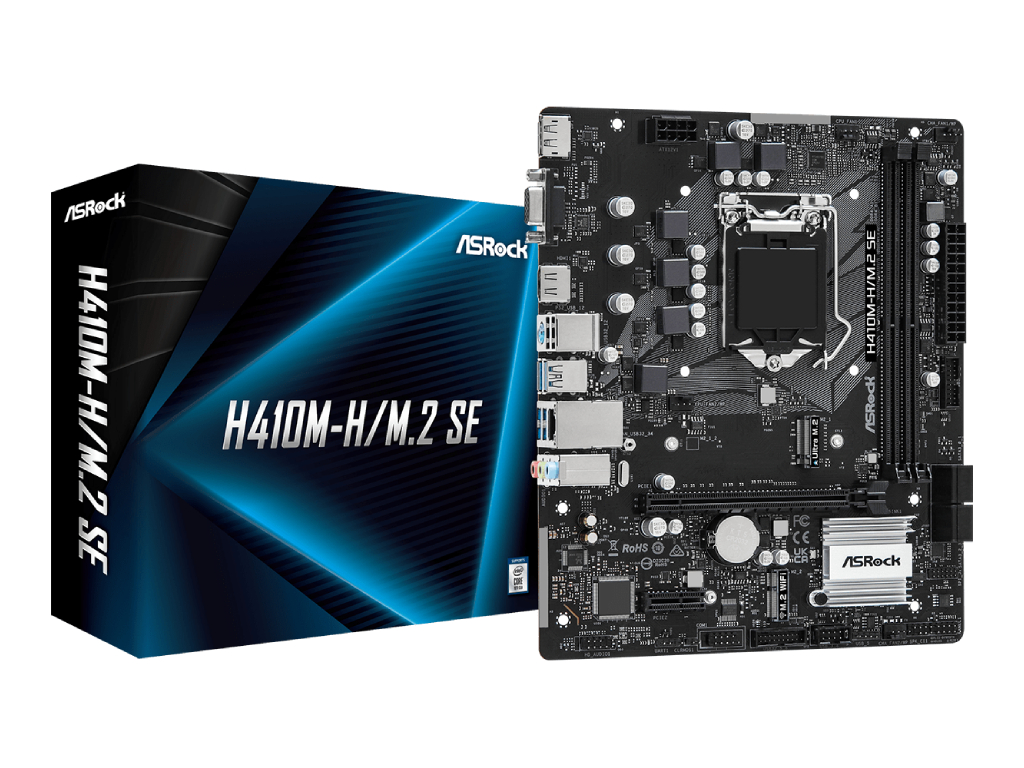 ASROCK MB H410M-H/M.2 SEIntel H370; LGA1200; 2xDDR44xSATA3; M.2; DP; HDMI; mATX;