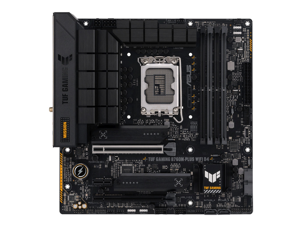 ASUS MB TUF GAMING B760M-PLUSWIFI, LGA1700;4xDDR5, 2x M.24x SATA, HDMI,DP;1xPCIe 5.0x16;mATX