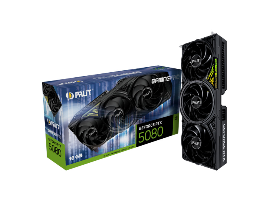 PALIT RTX 5080 GamingPro 16GBGDRR7, 256bit, 3xDP, 1x HDMI
