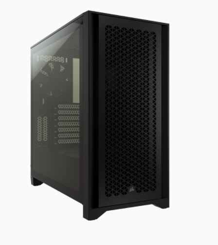 CORSAIR 4000D AIRFLOWTempered Glass, Mid-TowerATX Case  Black