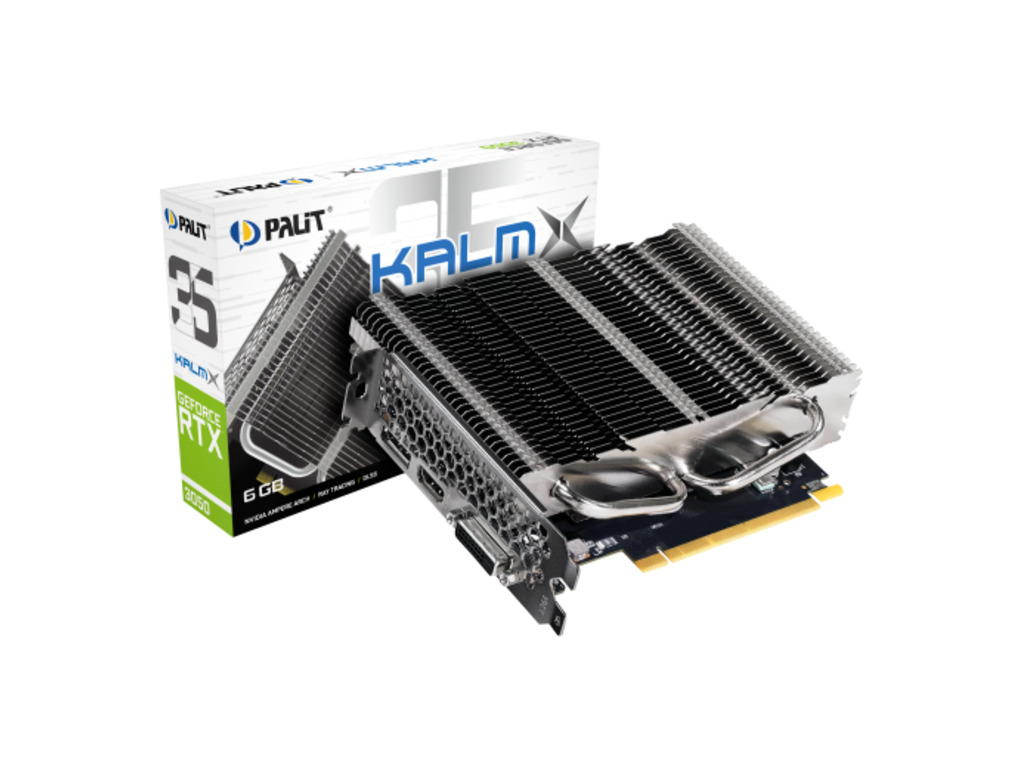 PALIT VGA 3050 KalmX 6G 6GB GDDR6, 96-bit, DVI, HDMI, DP