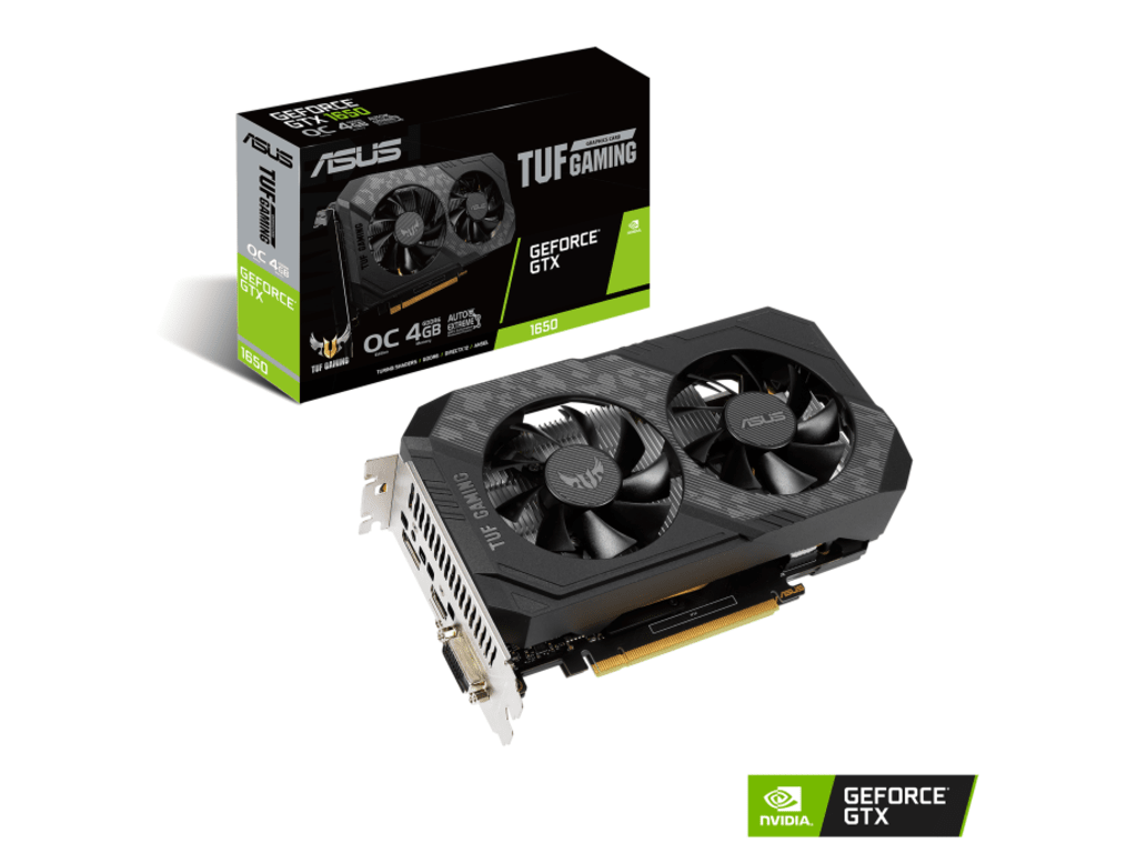 TUF-GTX1650-O4GD6-P-V2-GAMINGNVIDIA GeForce GTX 16504GB GDDR6 128bit;DVI,HDMI,DP