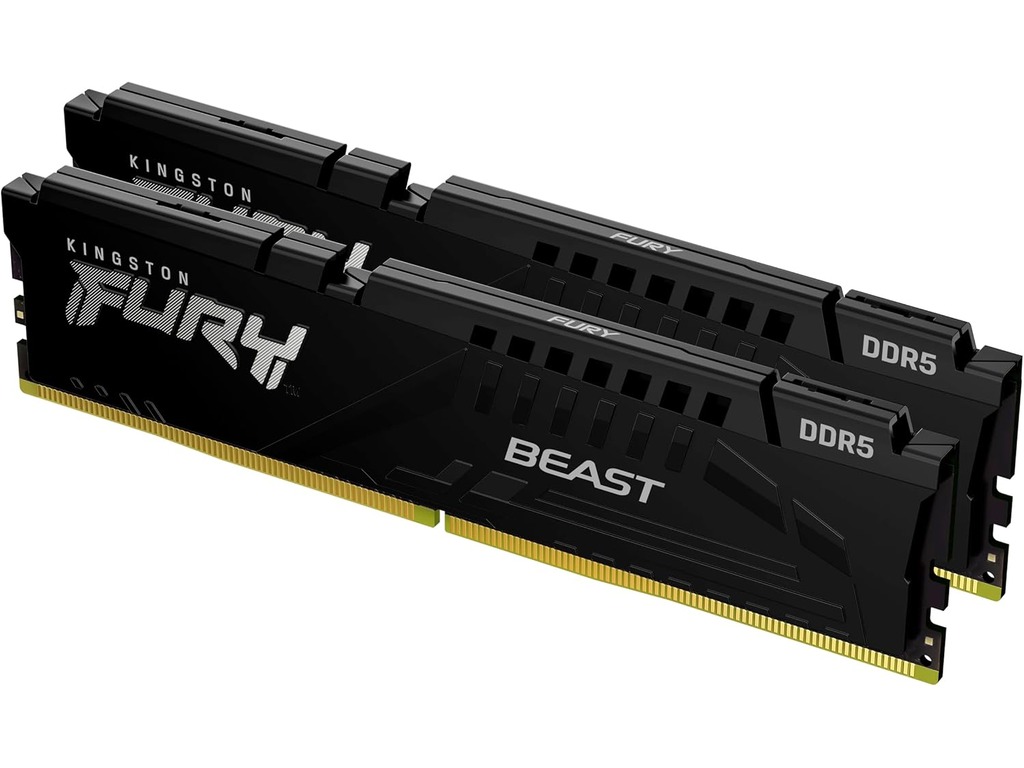 Kingston 64GB 6000MHz DDR5Fury Beast (2x32GB), CL30,XMP, 2RX8, 288-pin 16Gbit