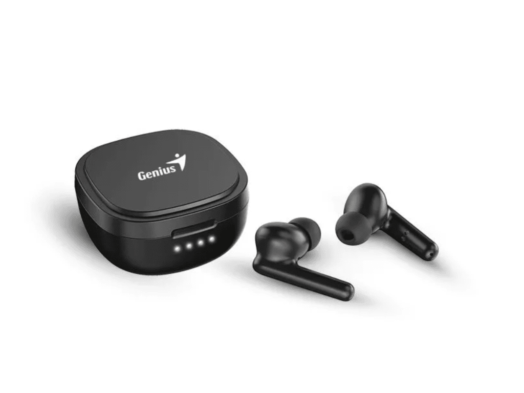 Genius slušalice HS-M910BTwireless, bluetooth 5.0, in-ear, USB-4, crne