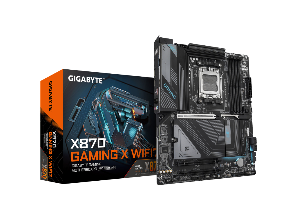 Gigabyte MB X870 GamingX WIFI7AM5; 4xDDR5; 3xM.2; 4xSATA10xUSB; WIFI 7; ATX; RAID; Bluetooth