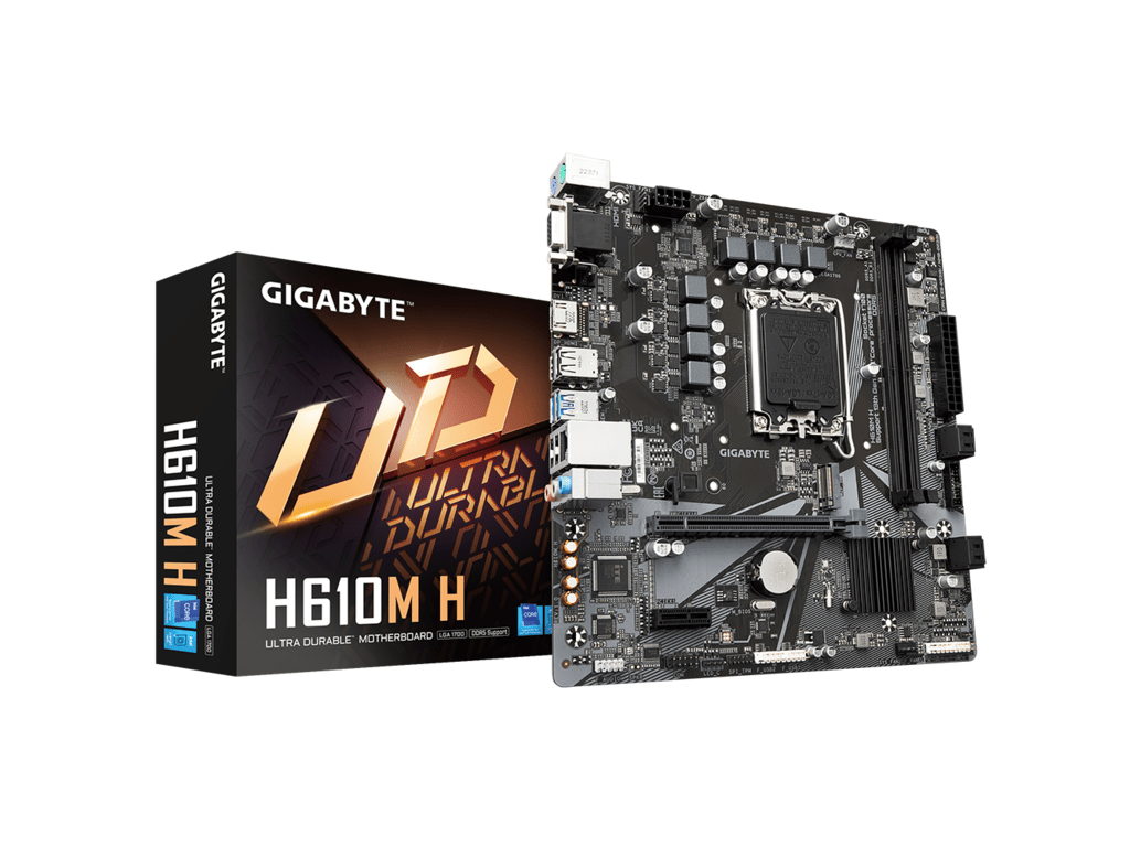 Gigabyte MB H610M H G11LGA1700; 2xDDR5 up to 64GB1xM.2;4x SATA, HDMI,2x PS2,VGA; 6xUSB