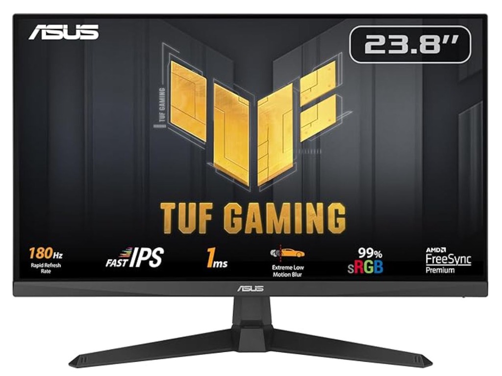 Asus TUF Gaming VG249Q3A 180Hz23.8",IPS,FHD,1ms,250cd,HDMIx2DP,Speaker,Tilt +23 -5,VESA 100x100.Crna