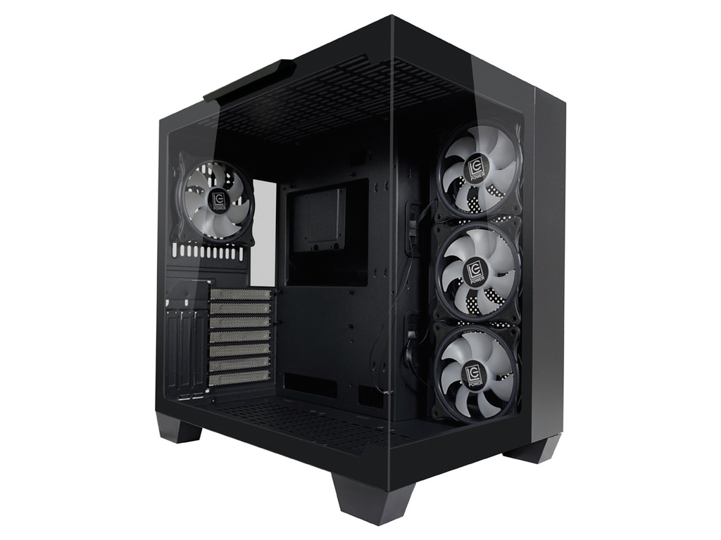 LC-Power Case Gaming 809BE-ATX, ATX, Micro ATX, MiniITX4x 120mm ARGB fans, tempered glass