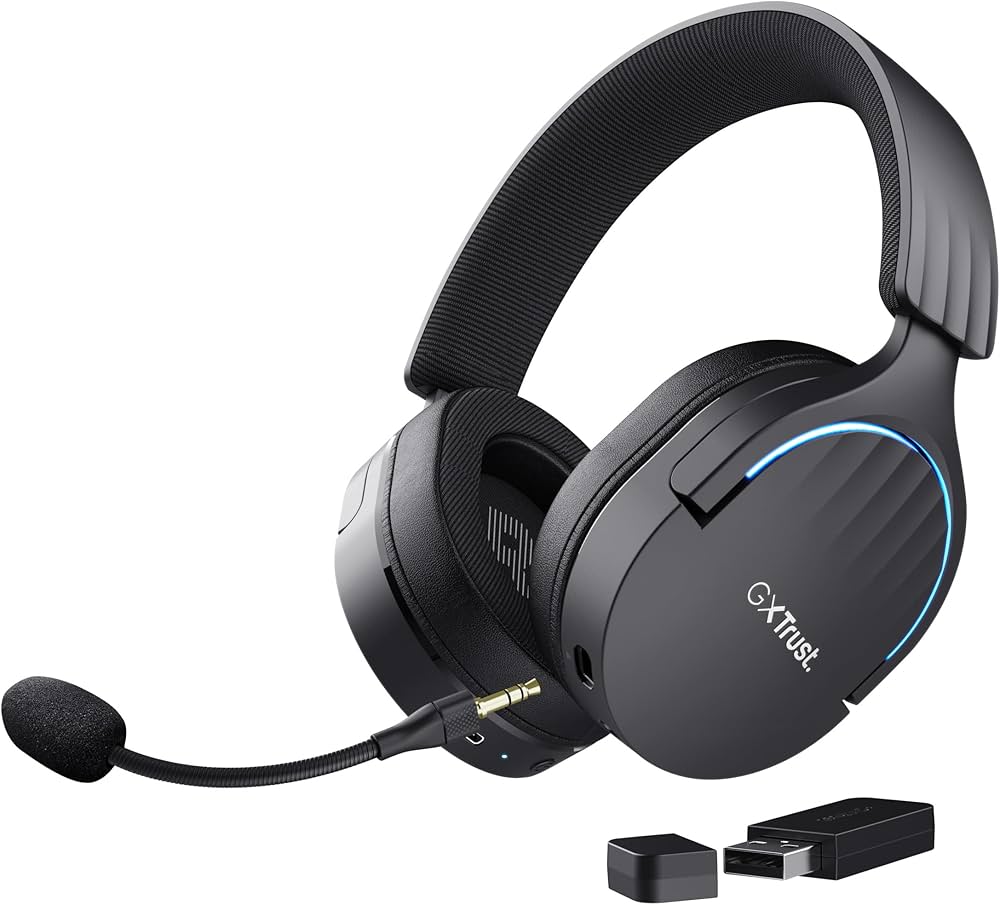 Trust GXT 491 Fayzo wirelessgaming slušalice, žičane, USB-A, 3.5 mm, over-ear, crne