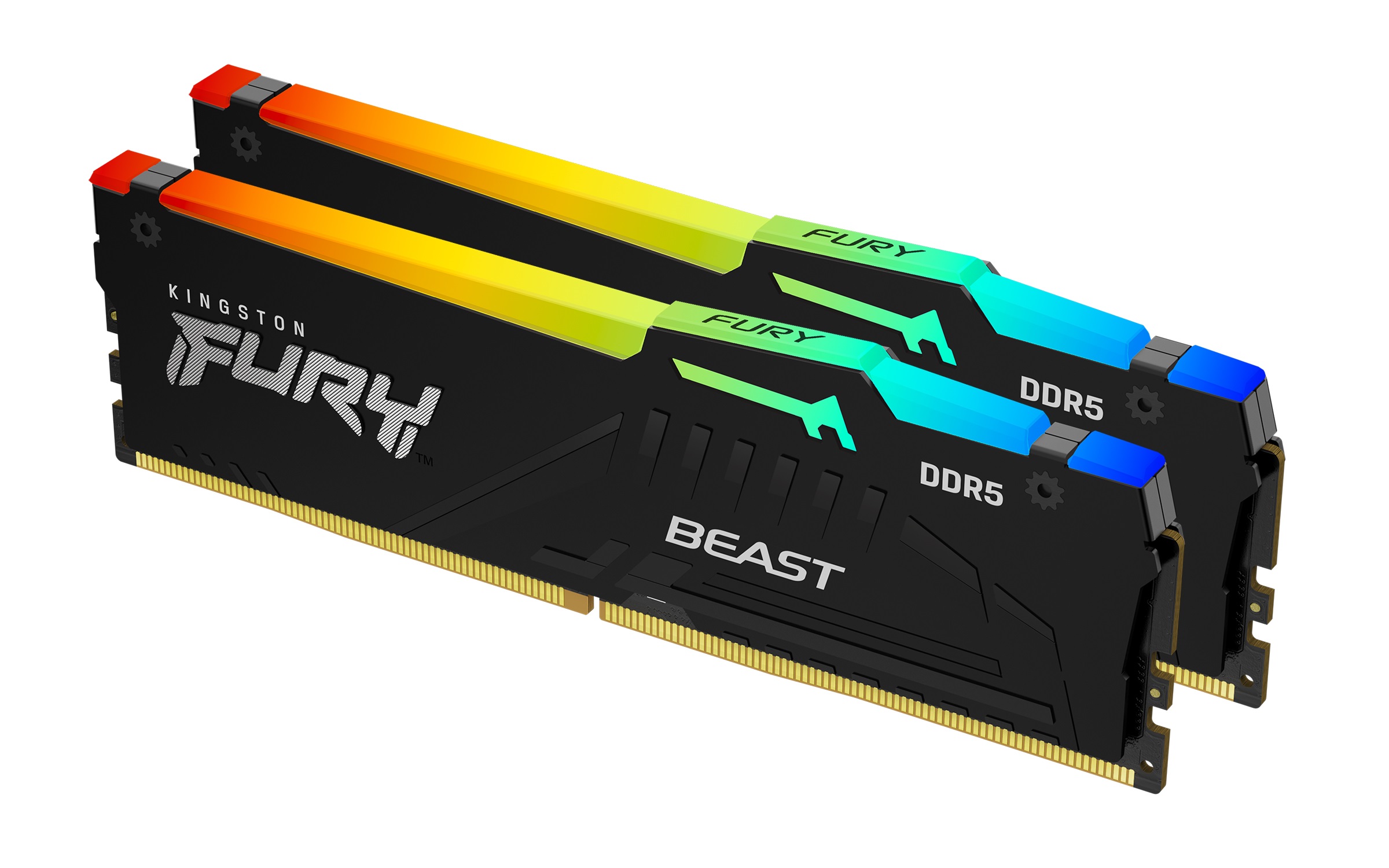 Kingston 32GB 4800MHz DDR5 RGBFury Beast (2x16GB) RGBCL40, XMP 3.0 Ready,