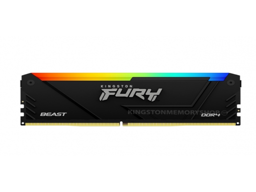 Kingston 32GB 3200MHz DDR4 RGBFURY Beast (2x16GB) RGB, CL16CL16, 288-Pin, XMP