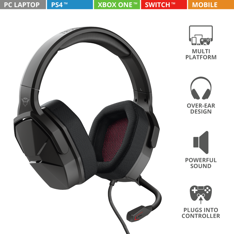 Trust GXT4371 gaming slušalice Ward Multiplatform