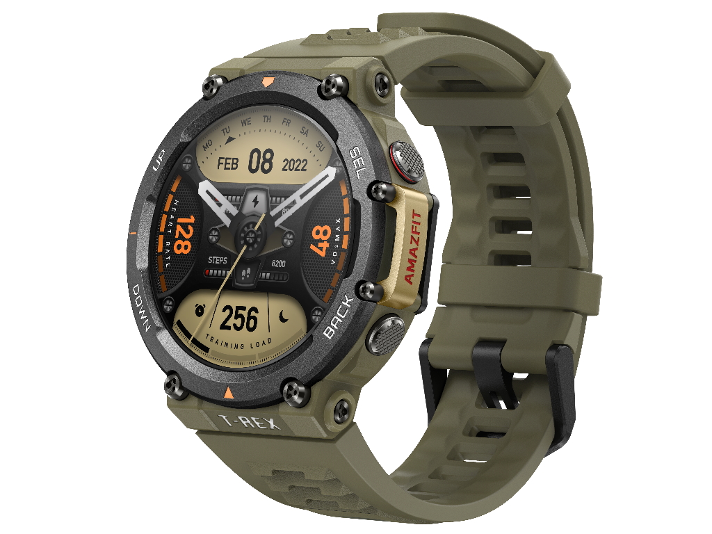 Amazfit T-Rex 2 Wild Green1.39";AMOLED;10 ATM; 500 mAh;58 HOURS POWER SAVING GPS MODE