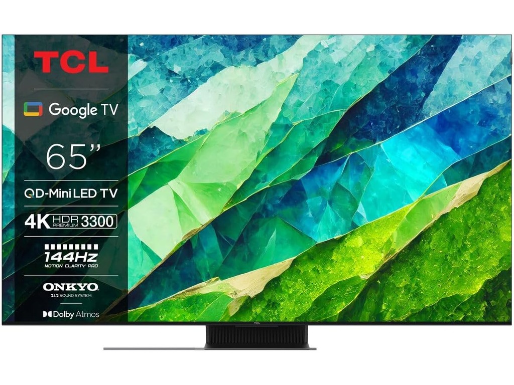 TCL 65''C855 4K 144HZ QD-MiniLED TV s Google TV-omGame Master Pro 3.0