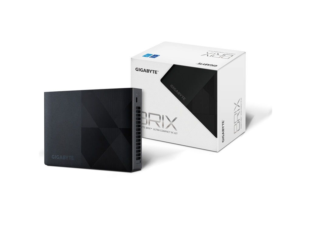 Gigabyte Brix GB-BNIP-N100 12th Gen Intel N100, UHD Graphics 750, Low noise,