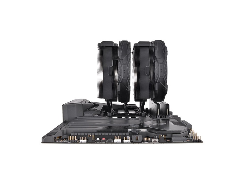 Thermaltake Toughair 710Black CPU Cooler, Dual tower,2x 140mm fans