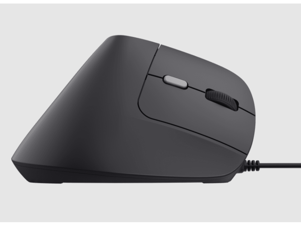 Trust Bayo II ergonomski miš,žičani, USB, 800-2400 dpi, 6tipki, crni