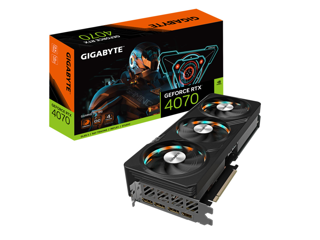 Gigabyte VGA 4070 Gaming OC;12GB 192bit GDDR6X;3xDP, 1xHDMI;