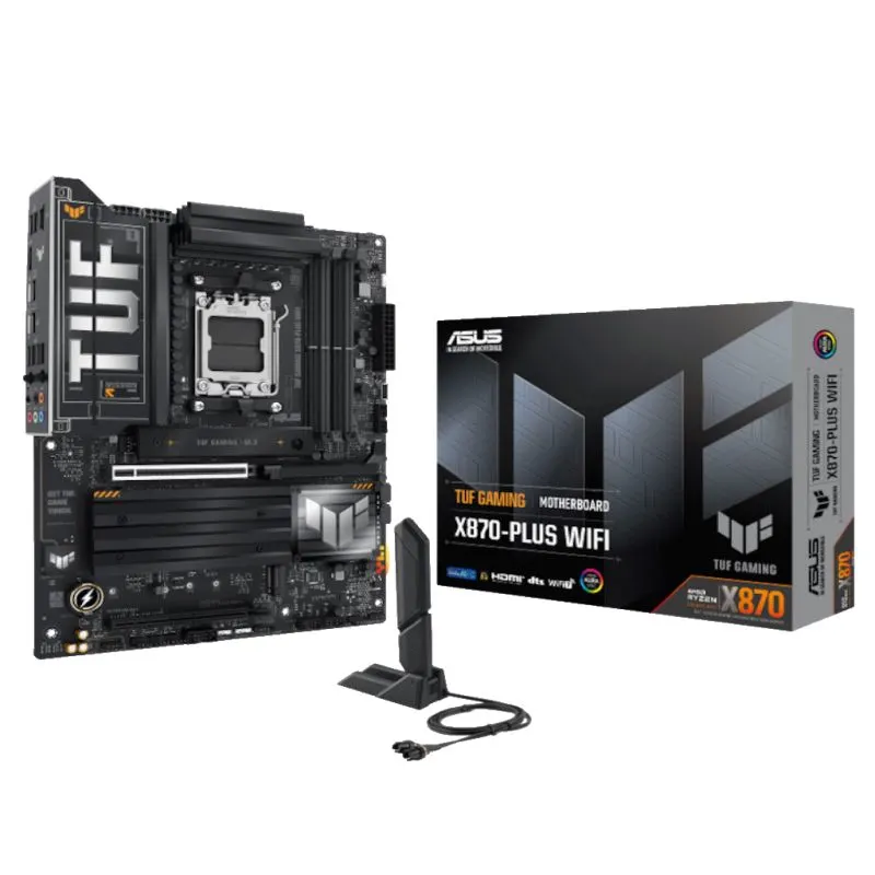 ASUS MB TUF GAMING X870-PLUS WWIFI, X870, AM5; 4xDDR54x M.2; 2x SATA,HDMI,10x USB, RAID,ATX