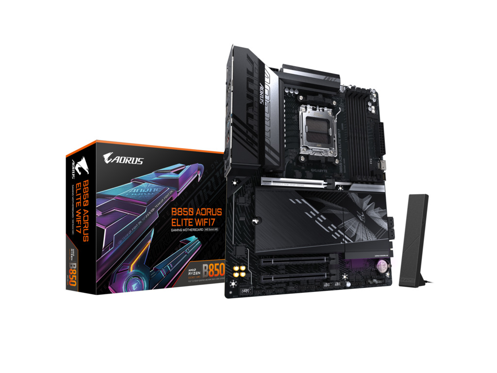 Gigabyte MB B850 A ELITE WF7AM5; 4xDDR5; 3xM.2; 4xSATA11xUSB; HDMI, DP; USB Type-C, ATX;