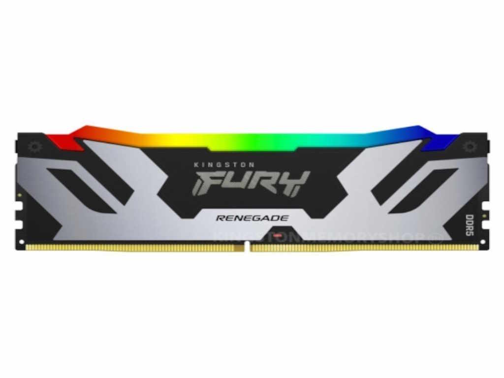 Kingston 16GB 6400MHz DDR5 RGBFury Renegade,Black/Silver RGB(1x16GB), CL32, 288-pin, XMP,