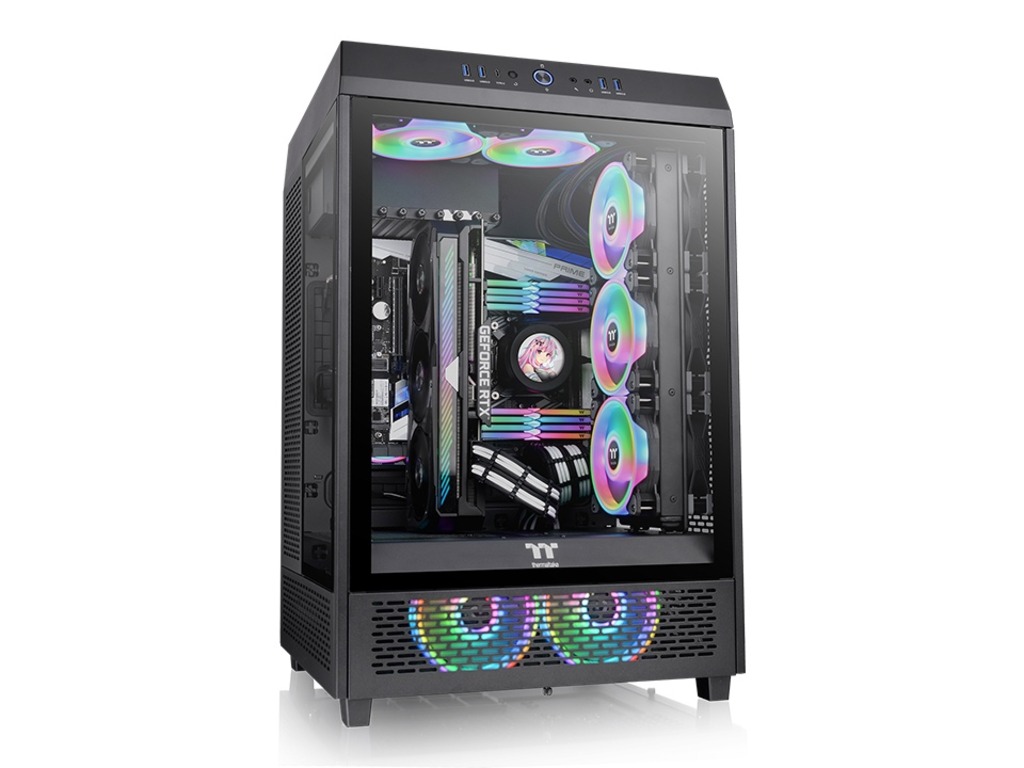 Thermaltake The Tower 500 Mid tower case, TG, 2x Standard 120mm fan