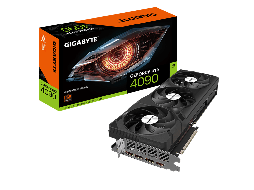 GIGABYTE GV-N4090WF3V2-24GDnVidia GeForce RTX 409024GB GDDR6X 384bit;HDMI,3xDP