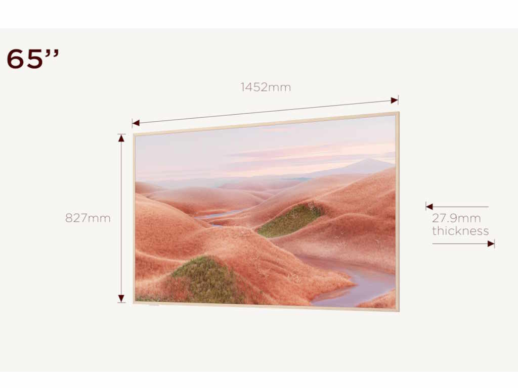 TCL 65"A300W NXTVISION 4K QLEDGoogle OS; 144Hz VRR ART TV;Dolby Atmos; Ambient mode; HDMI 2.1