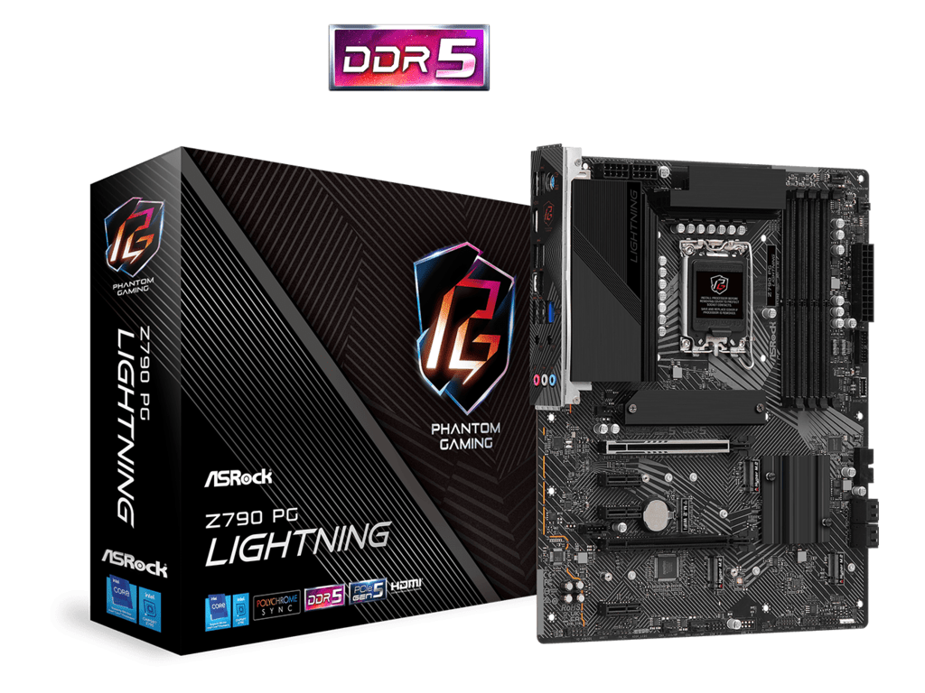 ASROCK MB Z790 PG LIGHTNINGINTEL Z790; LGA1700; 4xDDR54xM.2; 4xSATA; RAID; HDMI; ATX