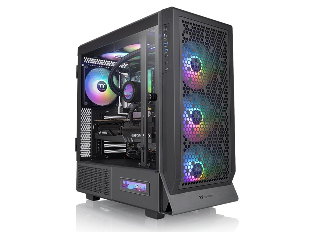 Thermaltake Ceres 500 TG ARGB Mid tower, SPCC, 3x CT140 ARGB fan, 1x CT140 ARGB fan