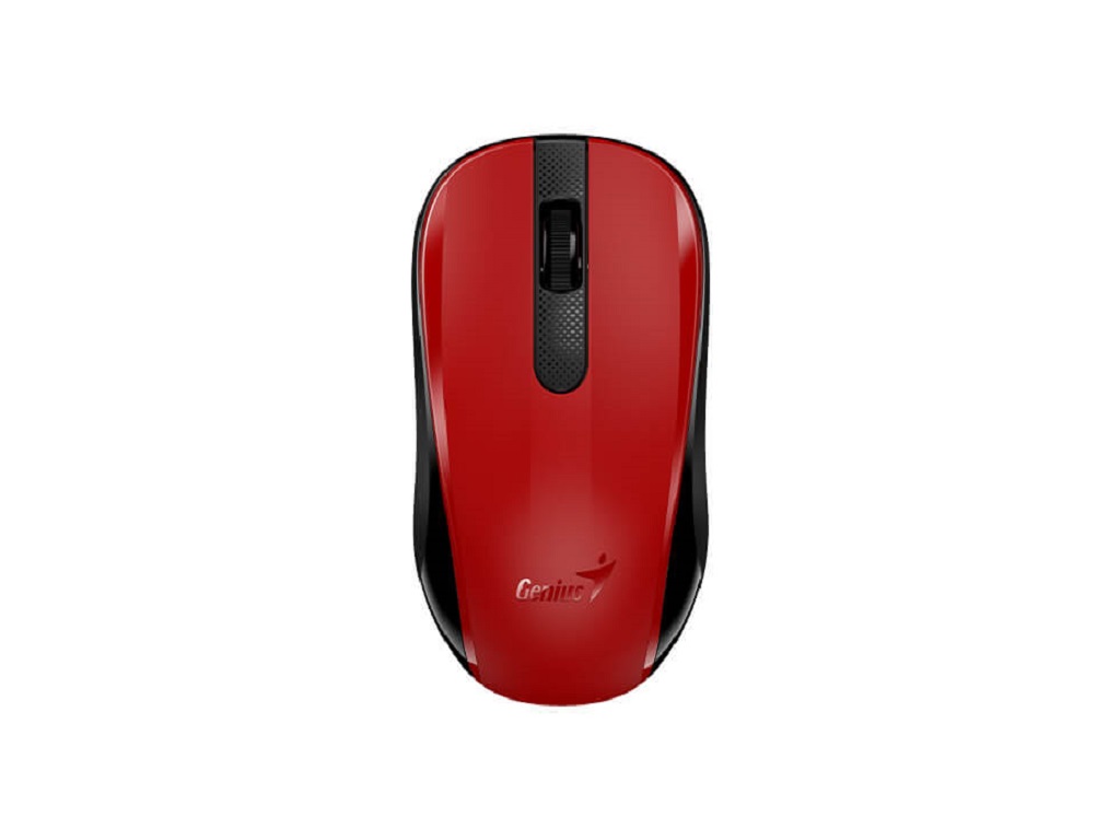 Genius miš NX-8008S wls crveni wireless,1600 DPI,10m domet, silent tipke