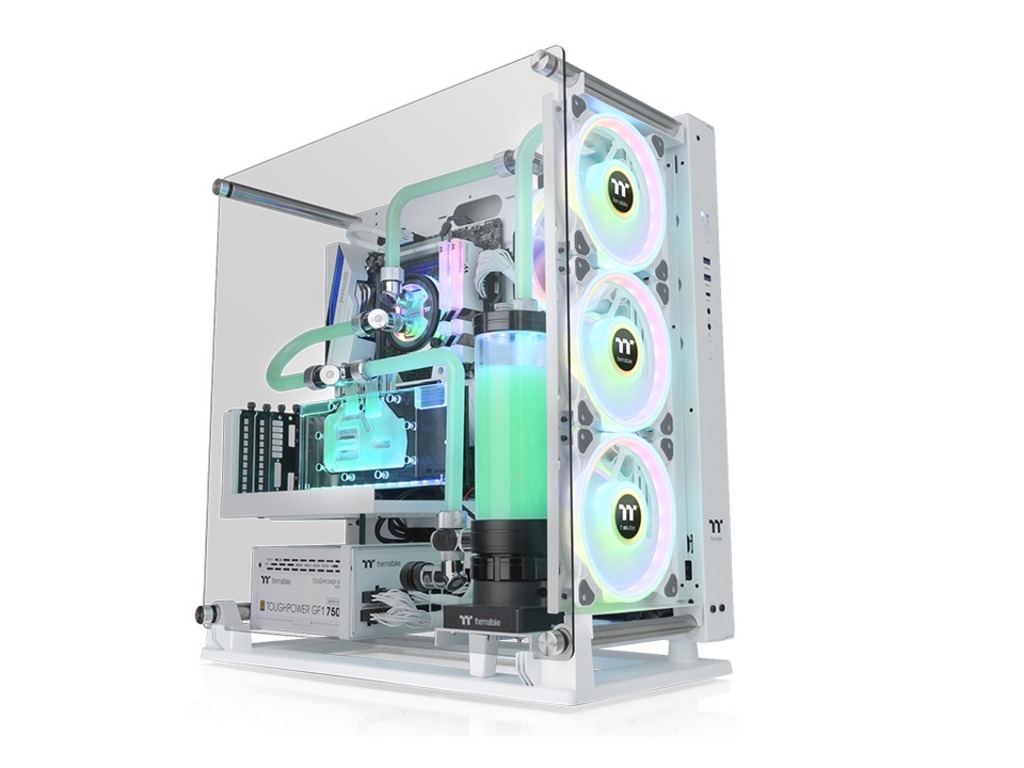 Thermaltake Core P3 Pro Snow Mid tower, SPCC, Tempered glass, White