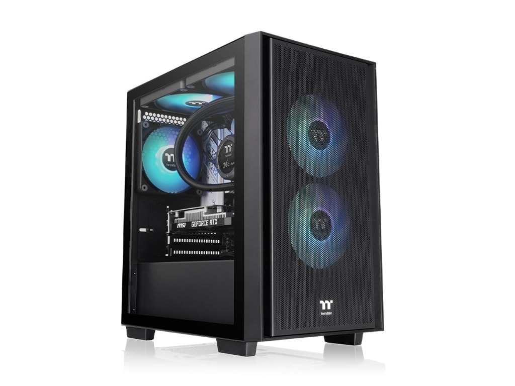 Thermaltake Versa H16 TG ARGB Micro Tower Case, mATX,TG panel, 3x 120mm ARGB fans