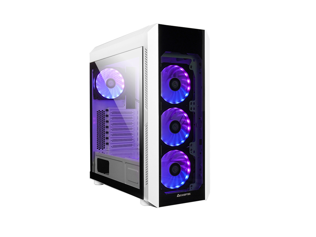 Chieftec Scorpion 3 Case 4x 120mm A-RGB fan, bijela, 2x tempered glass (front and side)