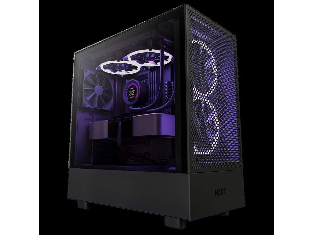 NZXT CASE H5 FLOW BLACK RGB mini-ITX, Micro-ATX, ATX, Mid-tower, 4x fan