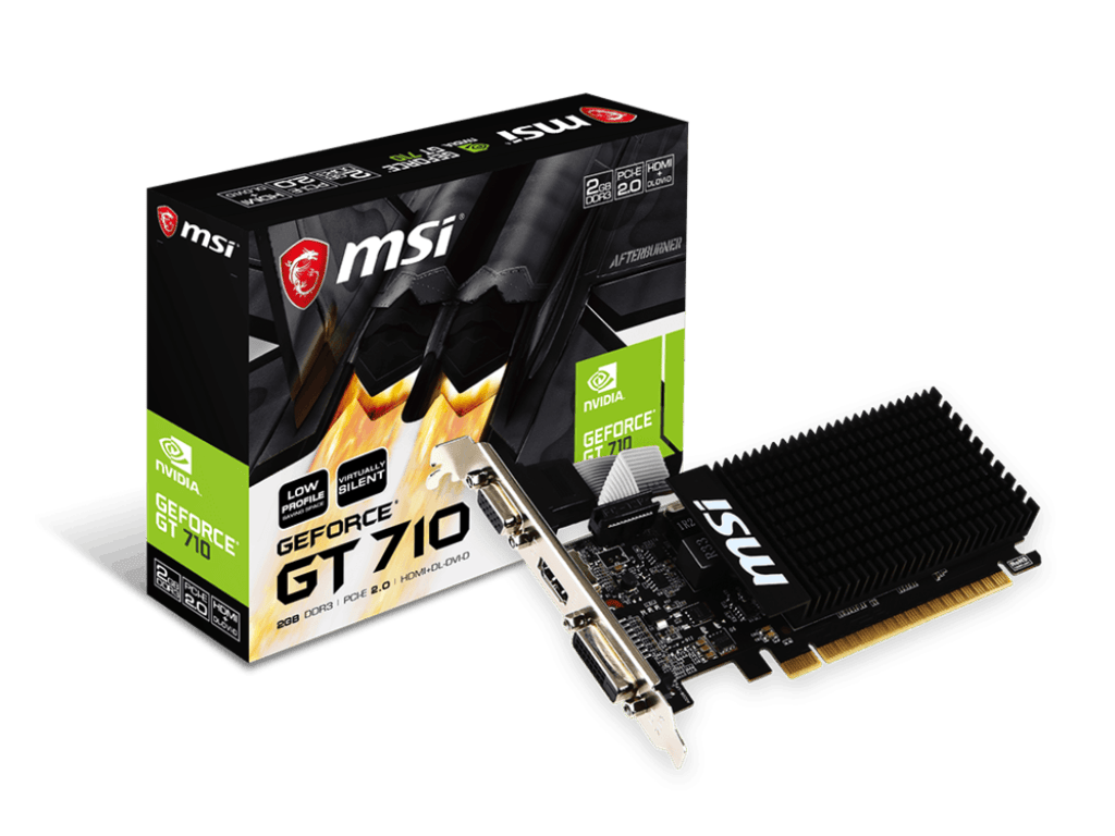 MSI VGA GT 710 2GD3H LPNVIDIA GeForce GT 7102GB DDR3 64bit;VGA,DVI,HDMI