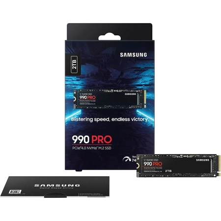 Samsung SSD 990 PRO 2TB NVMeM.2,PCIe Gen 4.0 x47450MB/s read,6900MB/s write