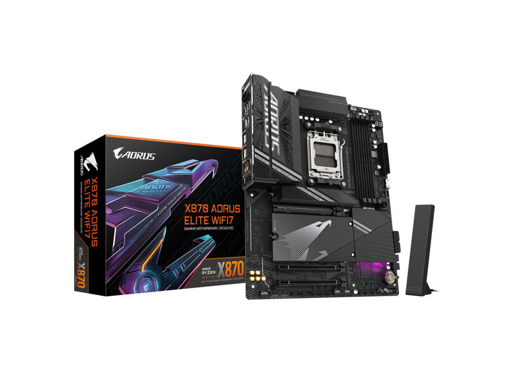 Gigabyte MB X870 A Elite WIFI7AM5; 4xDDR5; 4xM.2; 4xSATA12xUSB; WIFI; ATX; RAID