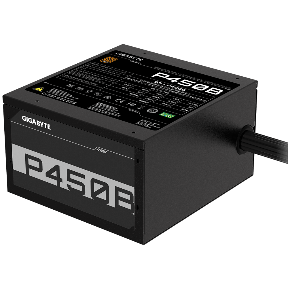 GIGABYTE PSU 450W 80+ bronze6xSATA,2xPCIe 6+2 Pin,3x4Pin,1xFloppy