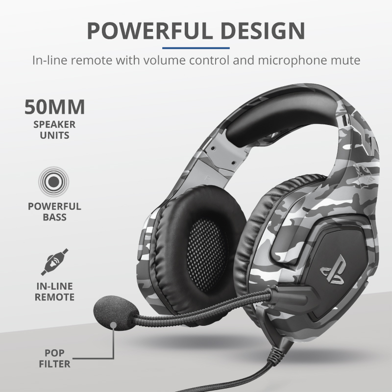 Trust GXT488 PS4 slušalice siv Forze-G