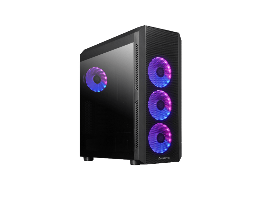 Chieftec Scorpion 4 Case4x120mm A-RGB fan, VGA 349mmCPU 166mm, Radiator 280mm, mATX, ATX