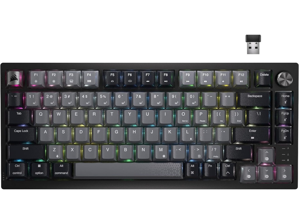 Corsair K65 Plus Wireless RGB75% Mechanical GamingKeyboard