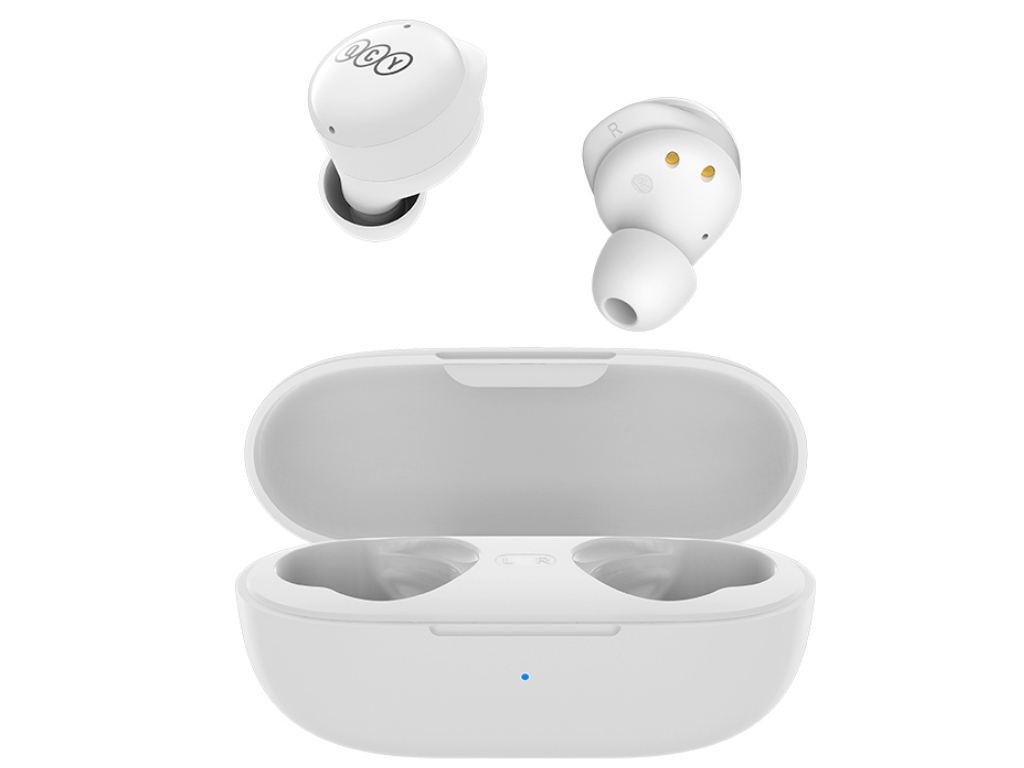 QCY slušalice T17W bijela BT 5.1, kapacitet bat. 380mAh Active Noise Cancelling