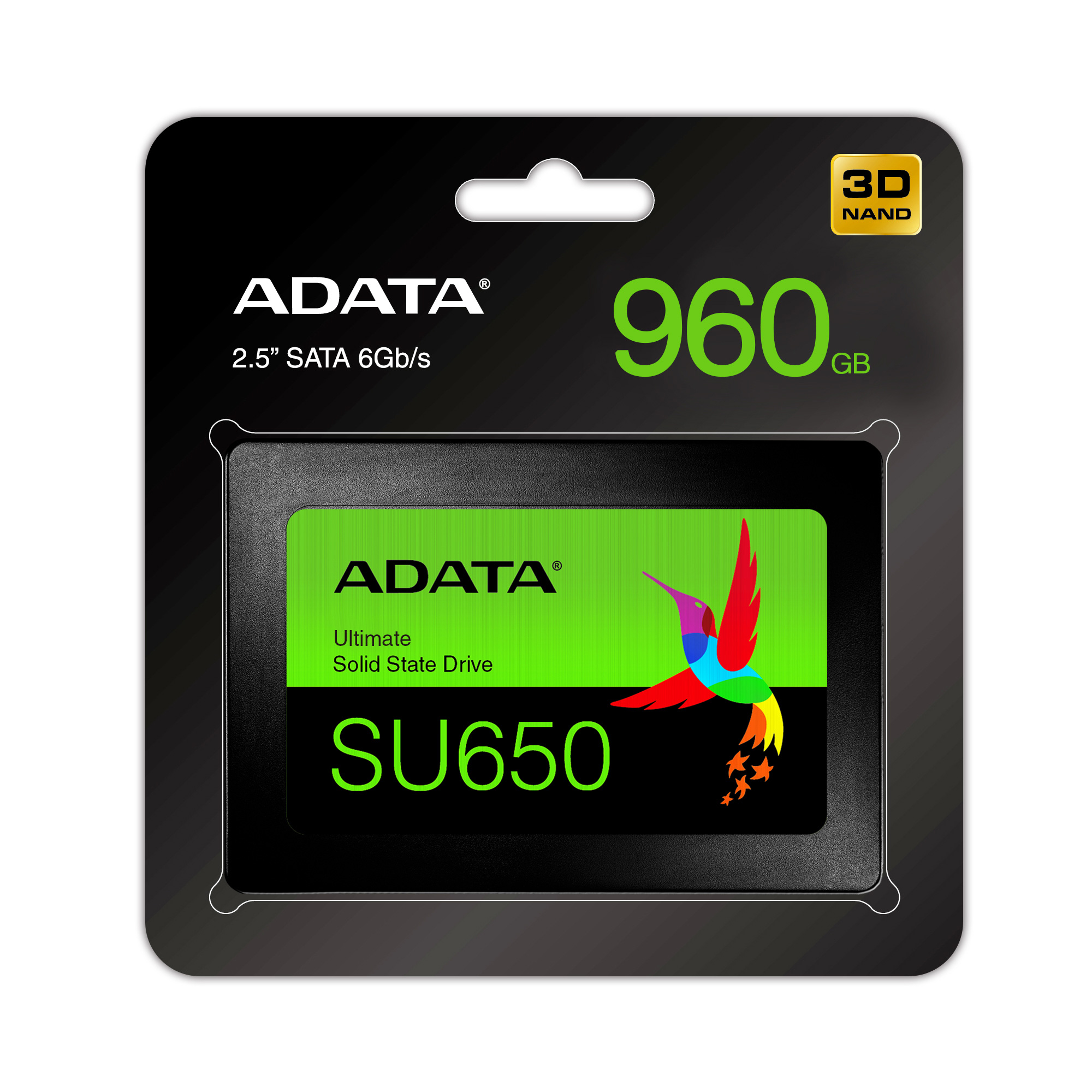 SSD ADATA 512GB 2,5" SU650520MB/s read, 450MB/s writeSATA