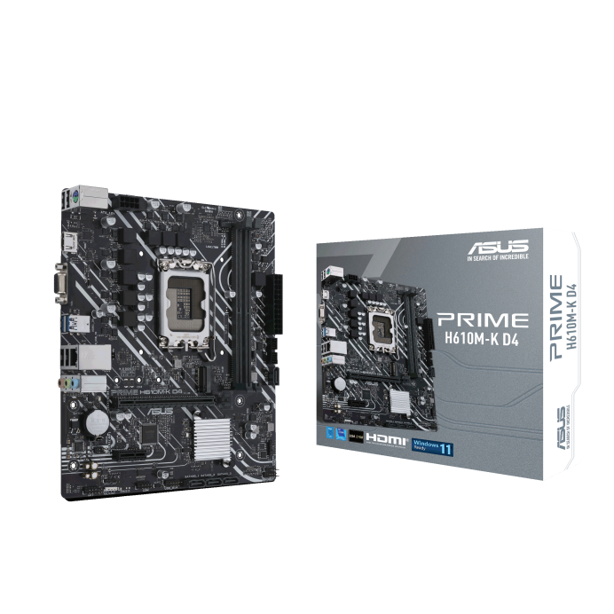 MATIČNA PLOČA ASUS PRIME H610M-K D4Intel H610;LGA 17002xDDR4;VGA,HDMI;micro ATX