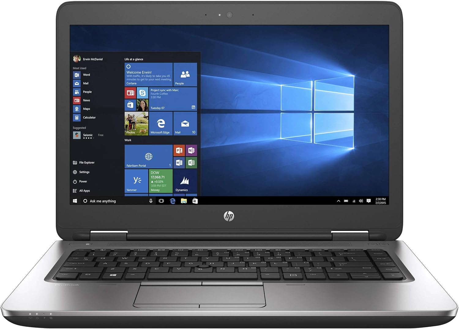 LAPTOP HP 640 G2 INTEL CORE I5-6300 8GB DDR4 SSD 256GB 14"