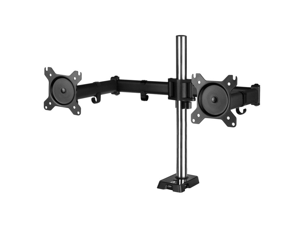 Arctic Z2 Gen 3 (Matt Black)desk mount dual monitor armwith USB hub