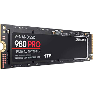 Samsung SSD 980 PRO 1TBNVMe M.2,PCIe Gen 4.0 x47000MB/s read,5000MB/s write